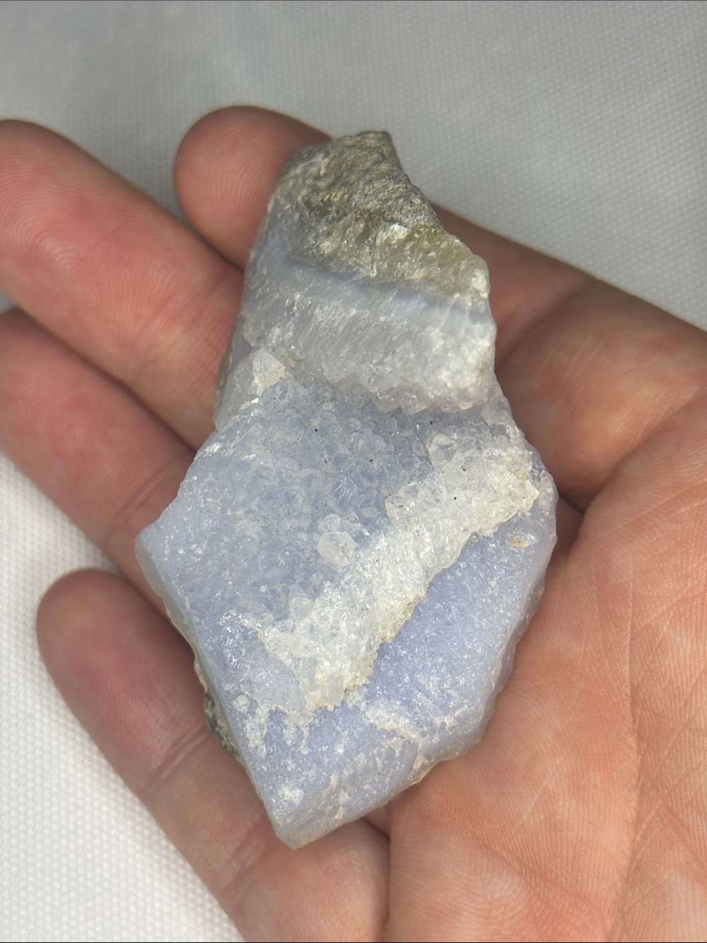 Blue Chalcedony Blue Lace Agate Raw Mineral Specimen